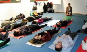 Séance de yoga pour le CJD Thionville